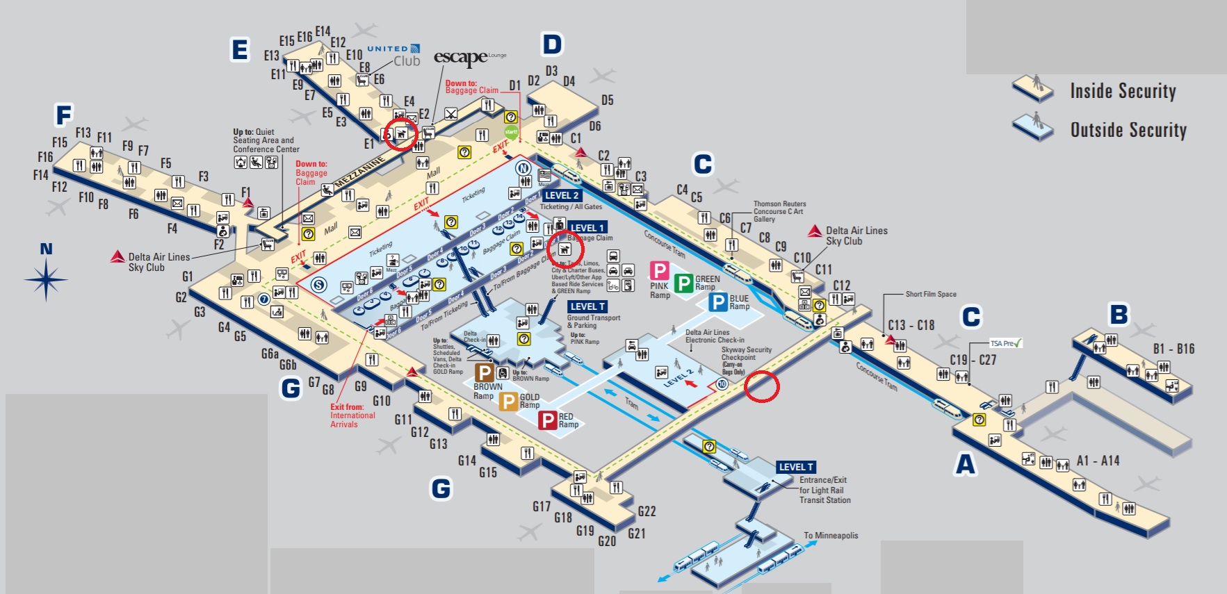 delta miami airport map