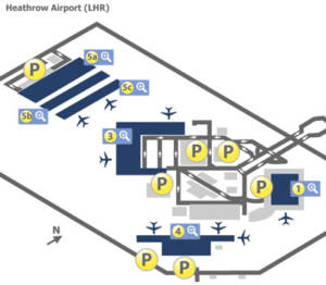 LHR airport terminal map