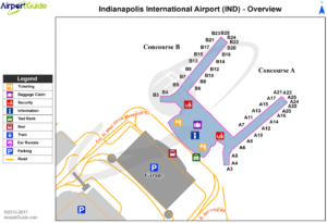 IND airport terminal map